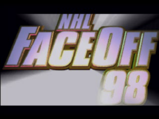 NHL FaceOff 98 title screen for Playstation